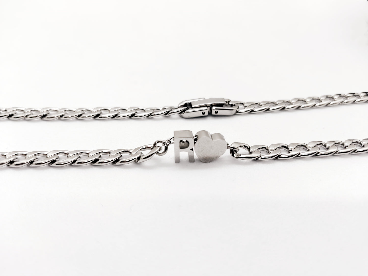 Initial Cuban Link Chain Necklace