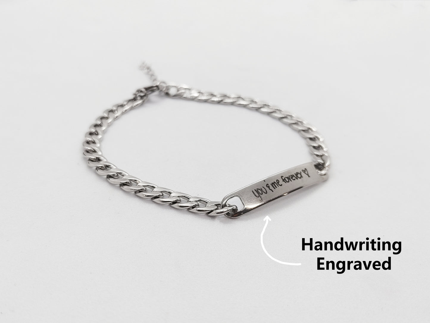 Personalized Handwriting Curb Chain Bracelet