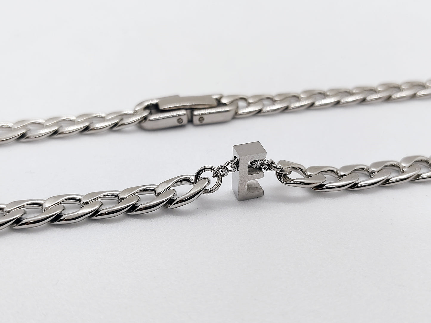Initial Cuban Link Chain Necklace